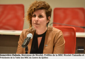 Genevière Dubois, Mairaisse de Nicolet, Préfète de la MRC Nicolet-Yamaska et Présidente de la Table des MRC du Centre du Québec