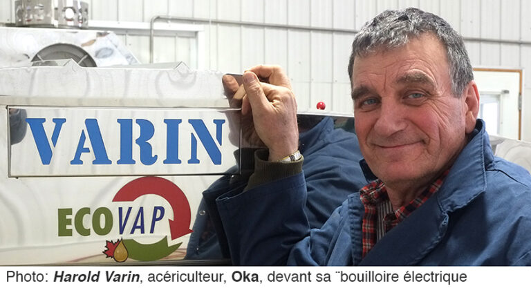 Harold Varin acericulteur