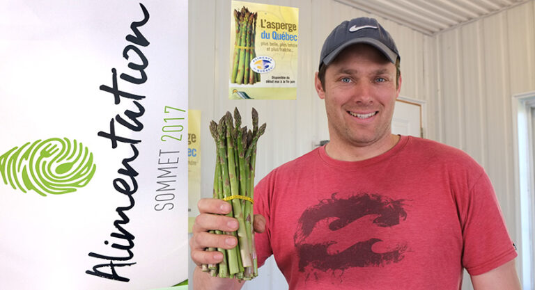 Asperges sommet alimentation Levis 2017 Agro Quebec