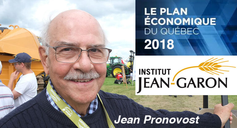 Pronovost_001 Jean Pronovost, Institut Jean Garon, Agro Quebec