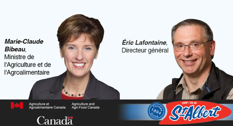 Communiqué Marie-Claude-Bibeau-AAC_Eric-Lafontaine-Fromagerie St-Albert Marie-Claude Bibeau, Éric Lafontaine