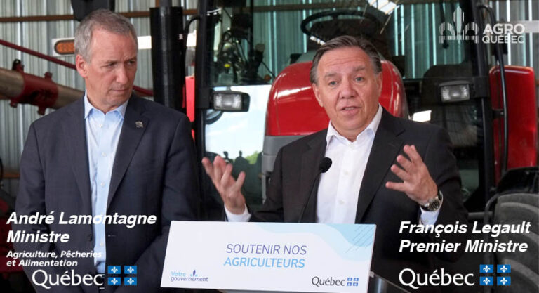 Blogue-fonds-agriculture-quebec André Lamontagne, François Legault
