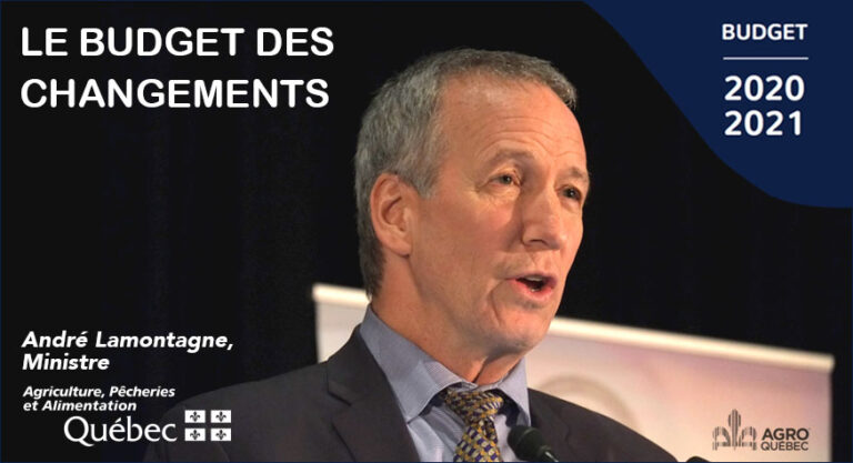 Blogue_Budget Québec_André Lamontagne_MAPAQ André Lamontagne