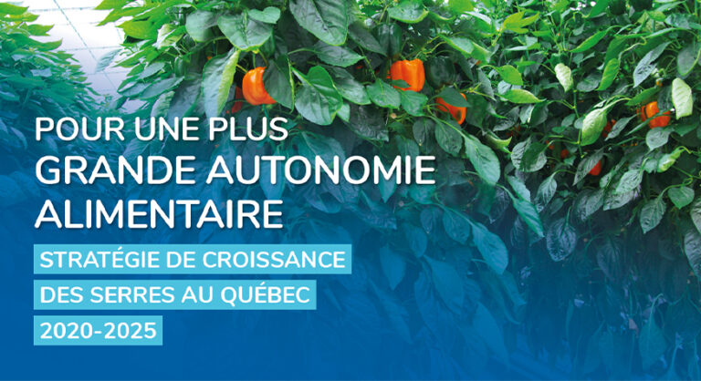 Communiqué stratégie de croissance des serres au Quebec