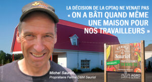 Blogue Michel Sauriol LA DECISION DE LA CPTAQ NE VENAIT PAS v2