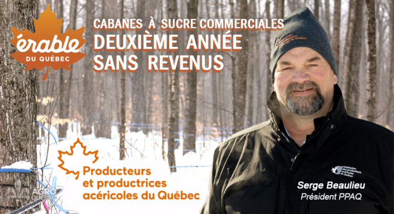 Blogue CABANES À SUCRE COMMERCIALES DEUXIÈME ANNÉE SANS REVENU