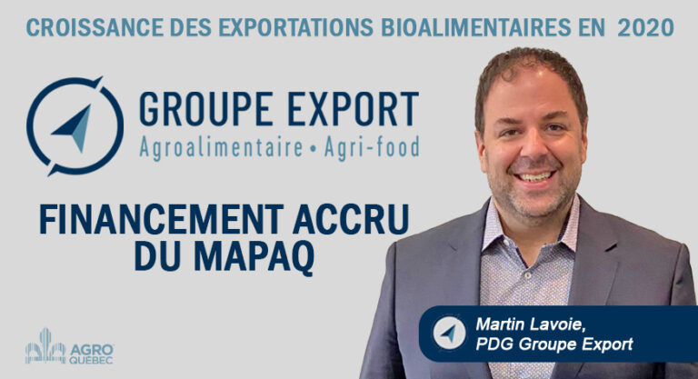 Blogue Groupe Export – FINANCEMENT ACCRU DU MAPAQ