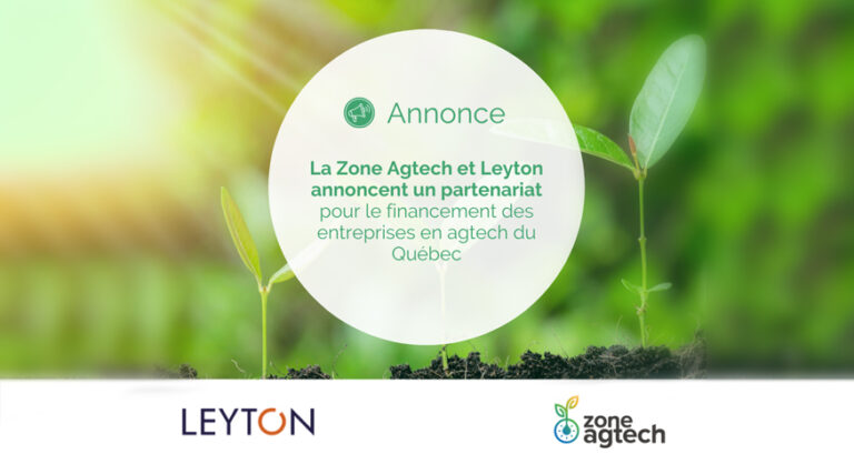 Communiqué – Zone Agtech et Leyton annoncent un partenariat copy