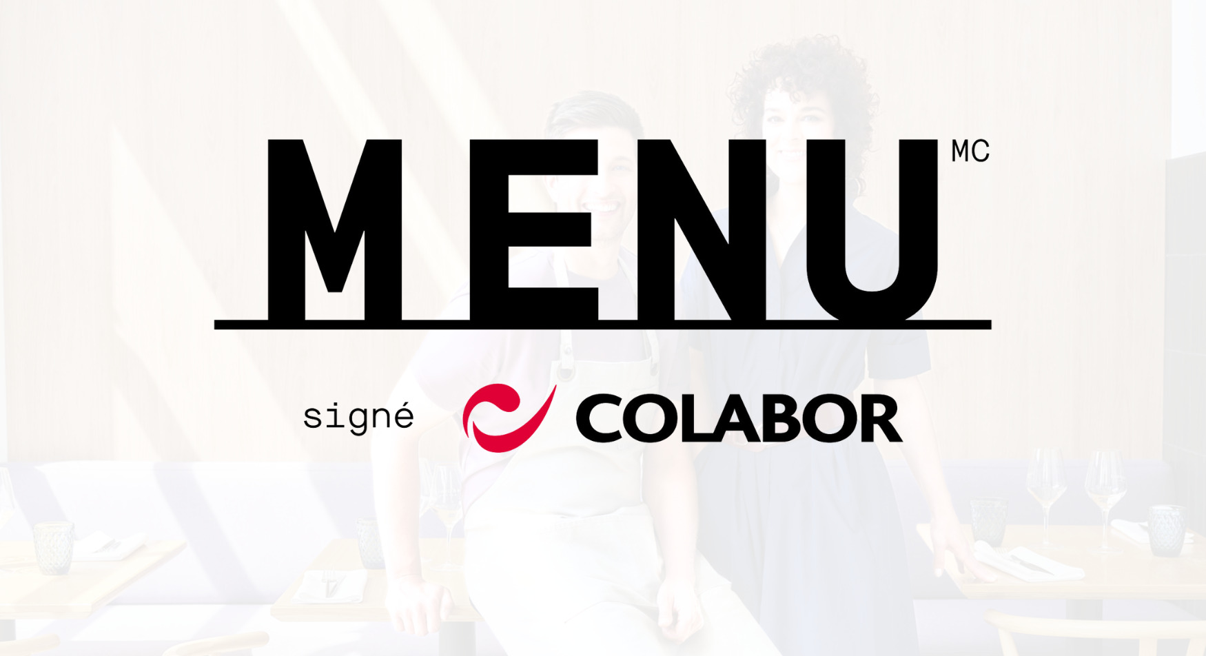 Colabor Le restaurant saison 2 MENU le restaurant