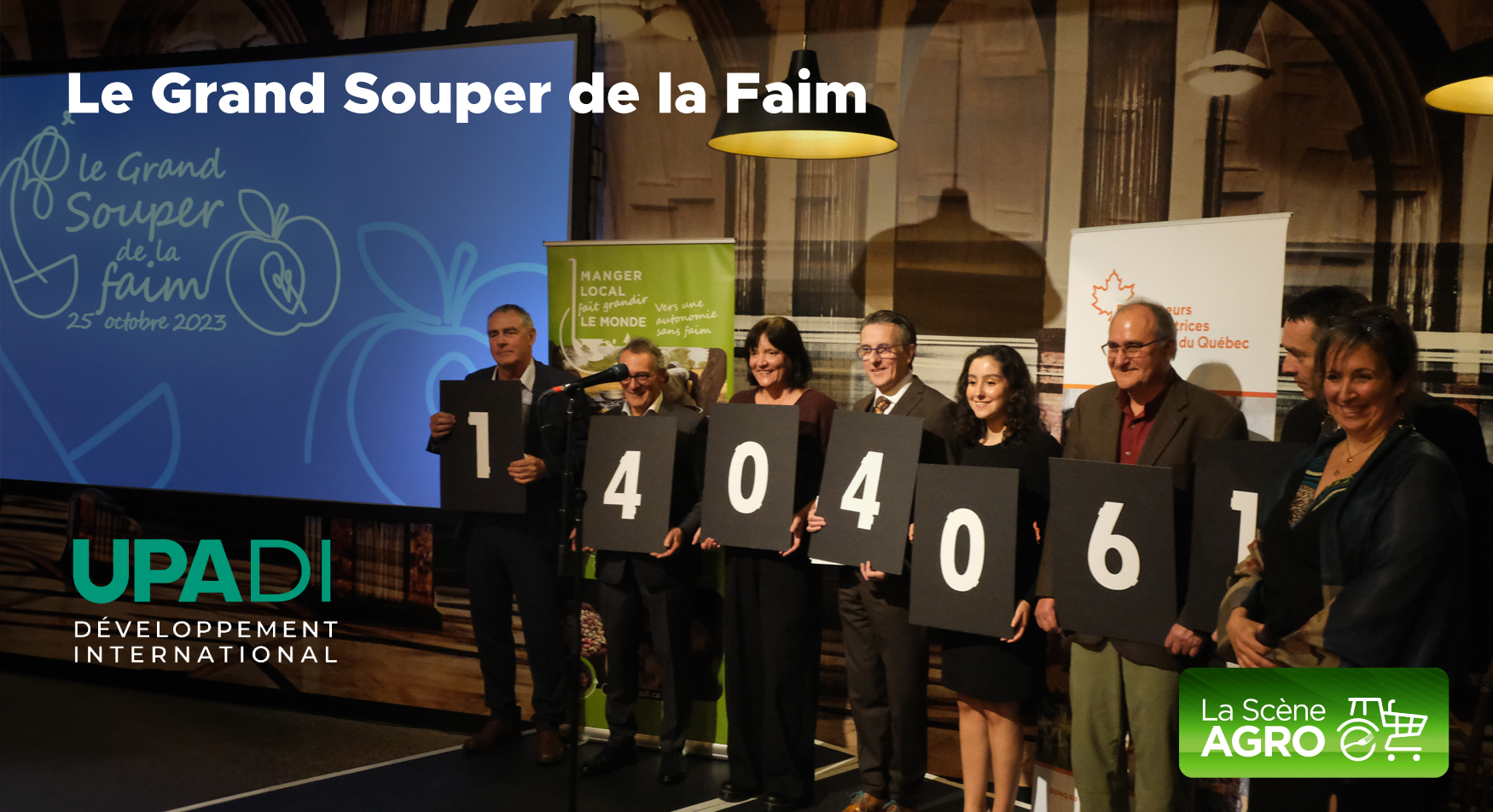 Grand souper de la faim UPA DI Grand souper de la faim