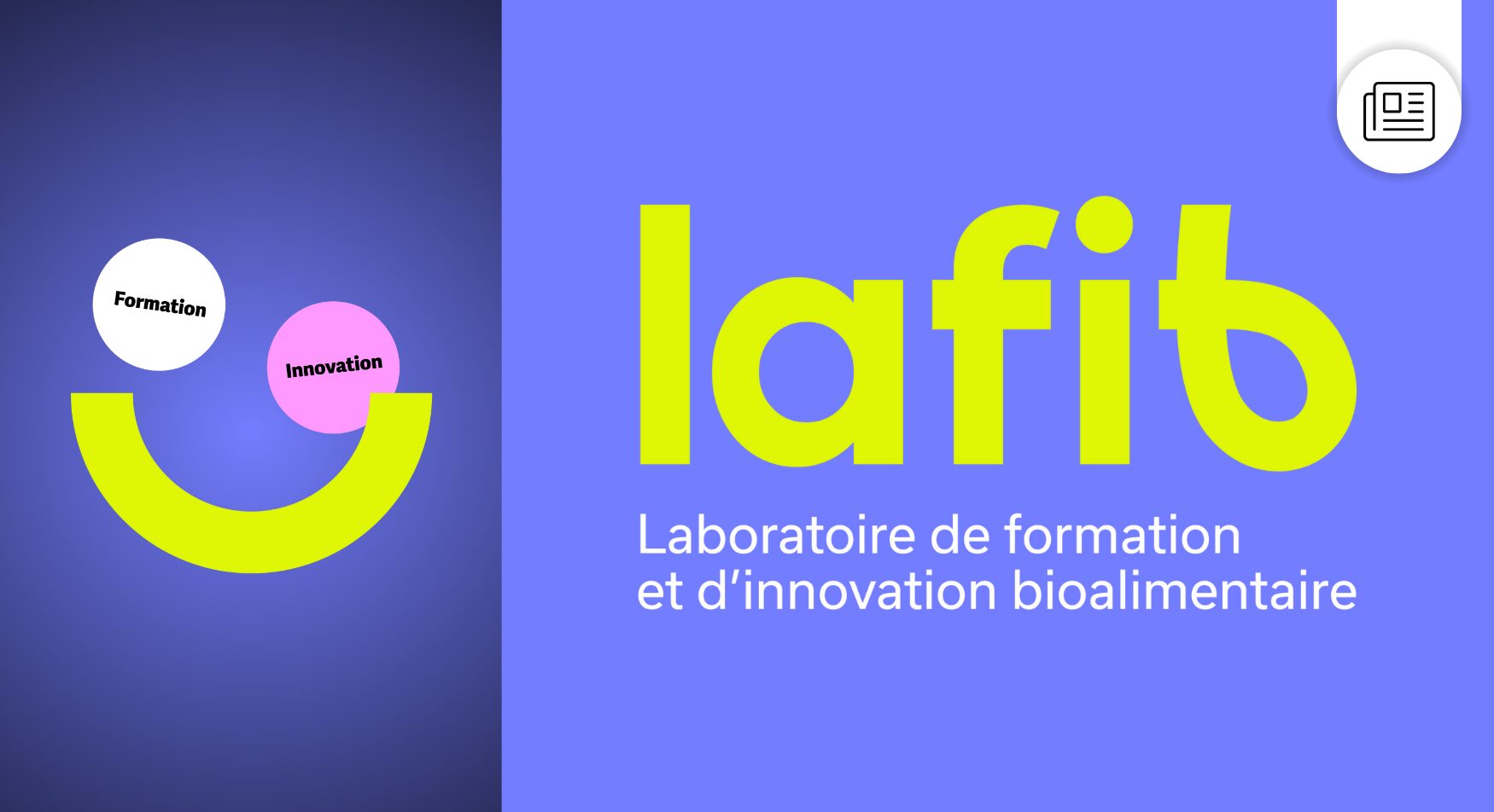 Nouvelle identité visuelle inspirée par la formation et l'innovation bioalimentaire