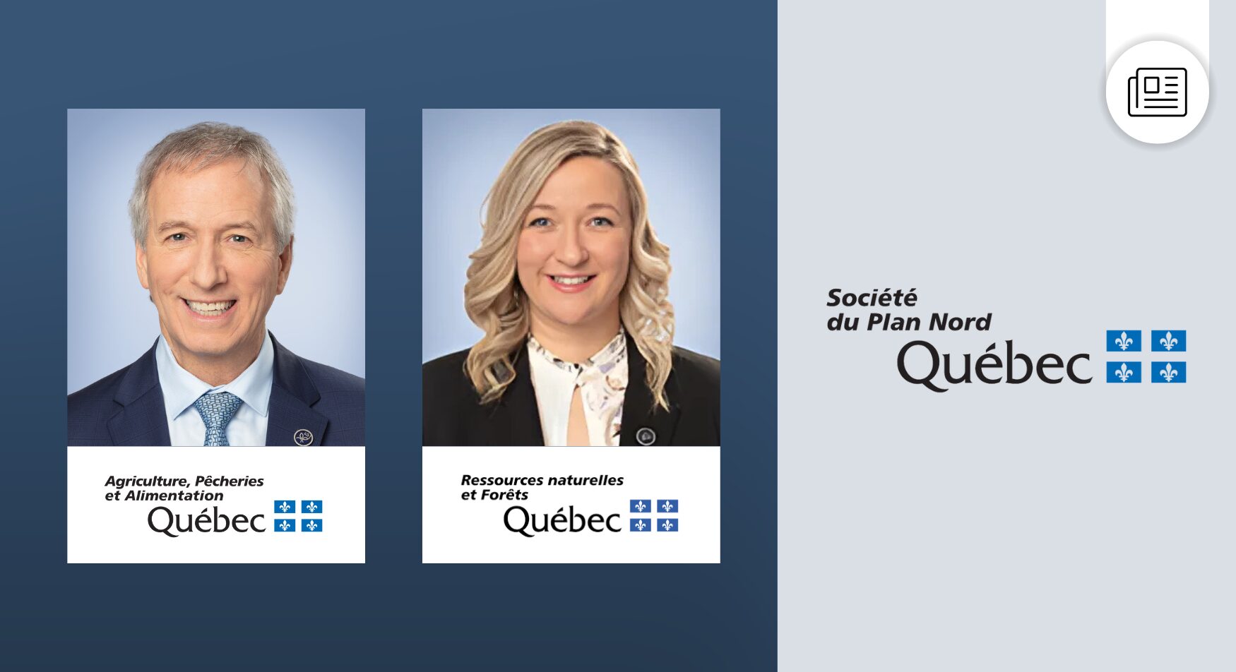 Entente entre le MAPAQ et la Société du Plan Nord