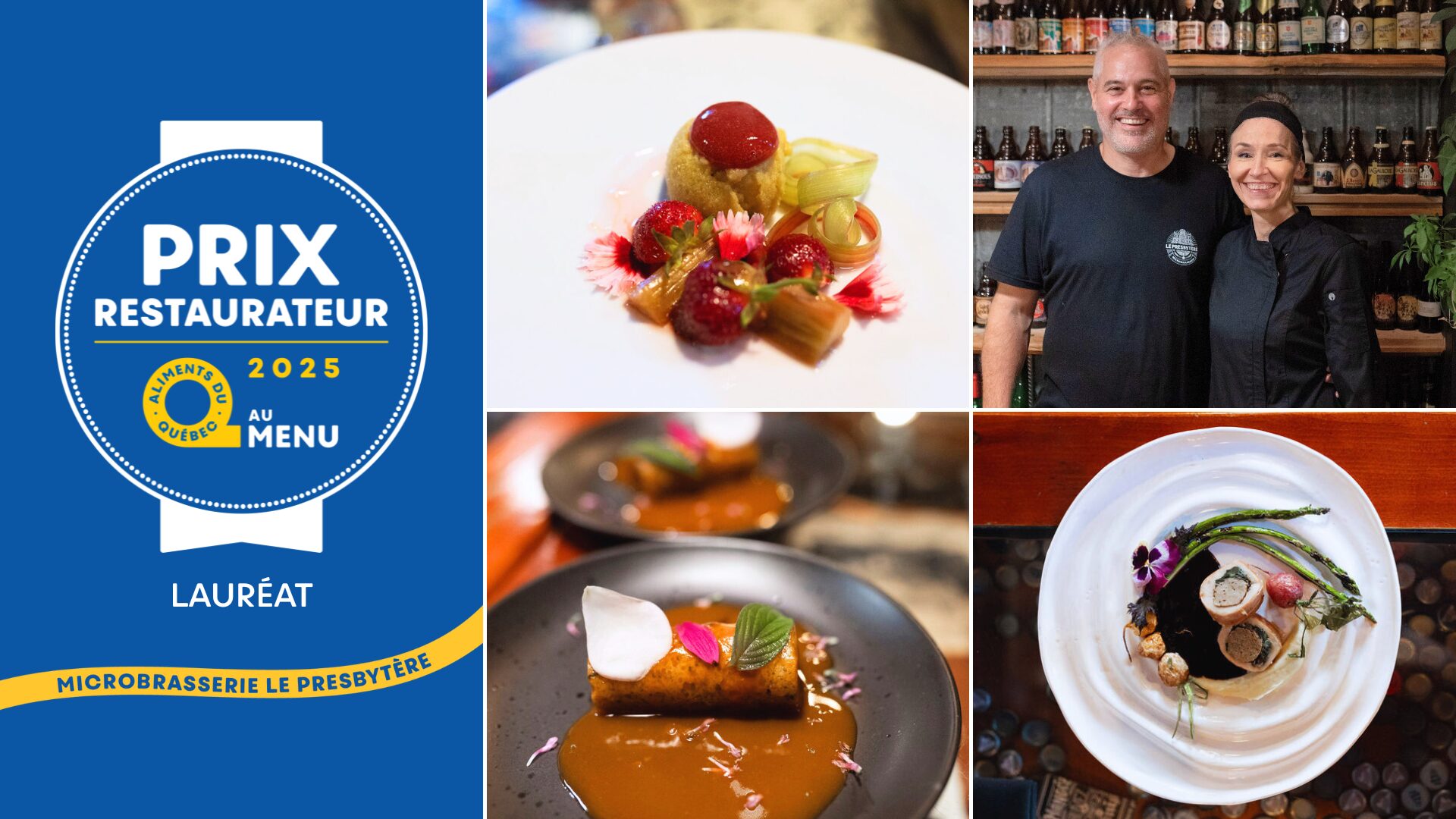 Prix restaurateur Aliments du Québec au menu