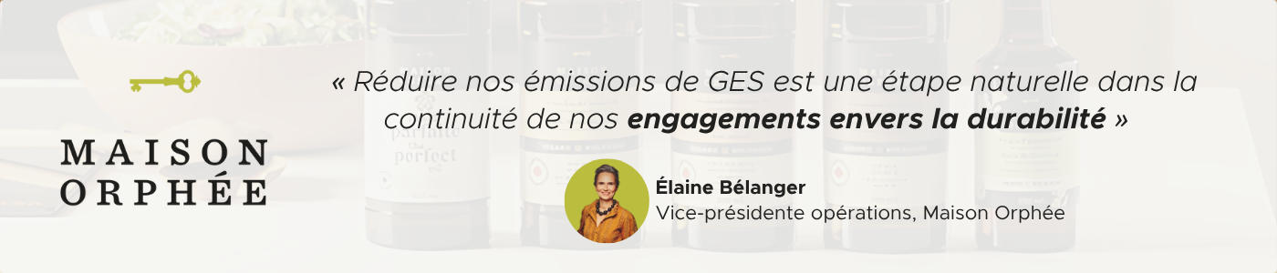 Élaine Bélanger Performance durable : « Réduire nos émissions de GES est une étape naturelle dans la continuité de nos engagements envers la durabilité »