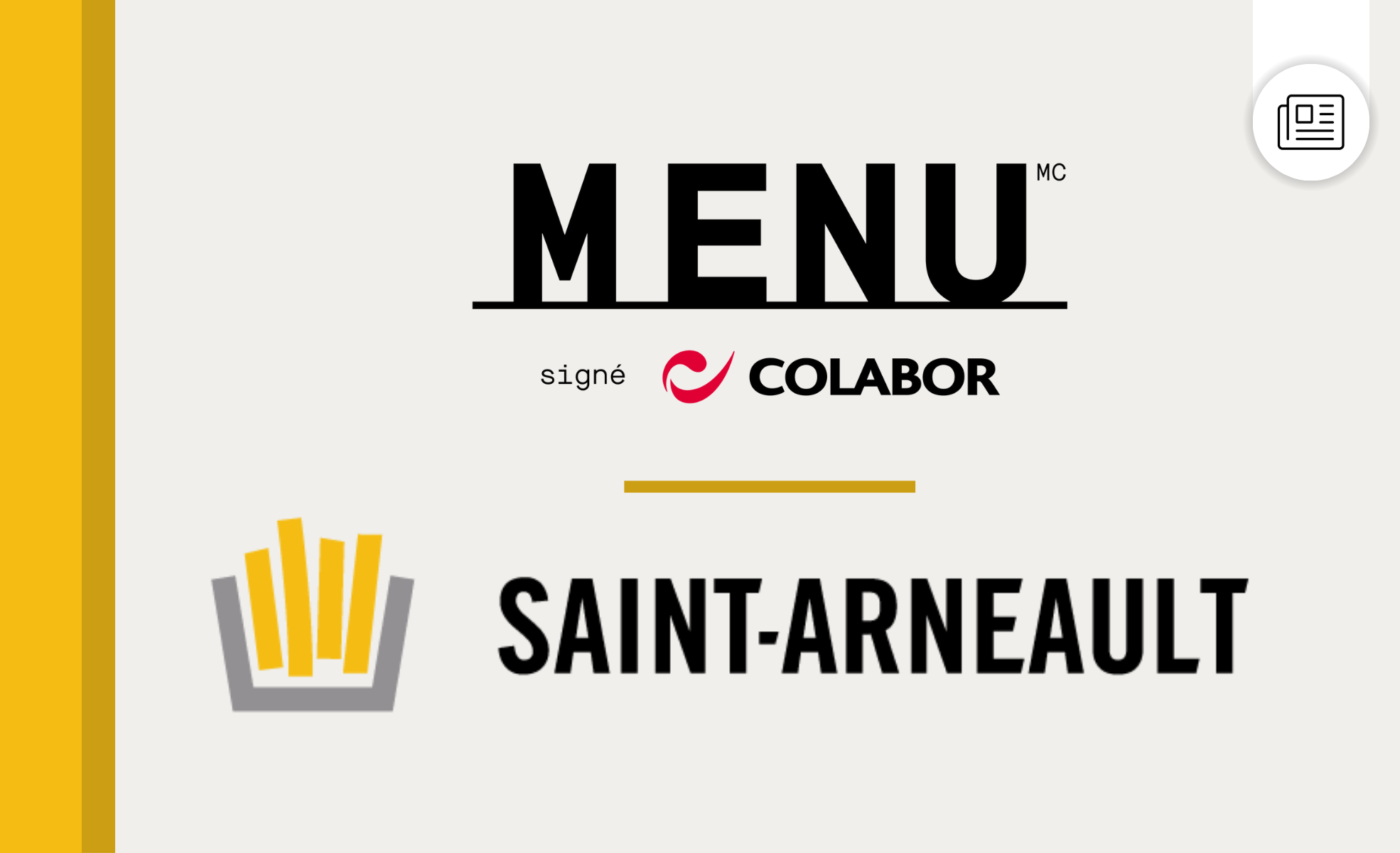 Une nouvelle frite de marque MENU 100 % Québec Colabor choisit Saint-Arneault