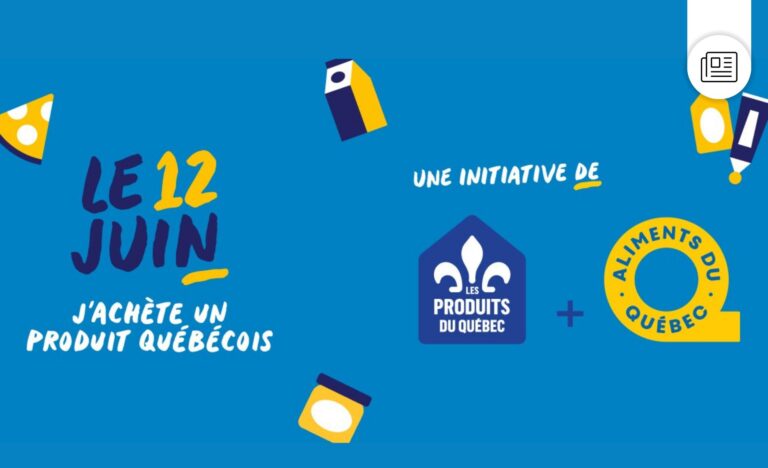 aliments du quebec. le 12 juin, j'achète un produit québécois